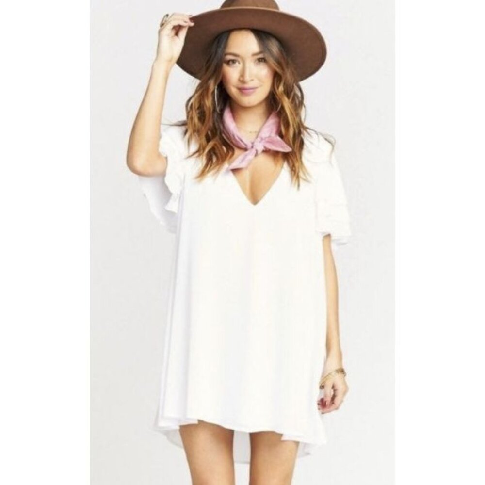 Show Me Your Mumu white Mini disick dress summer dress Size M $145 New